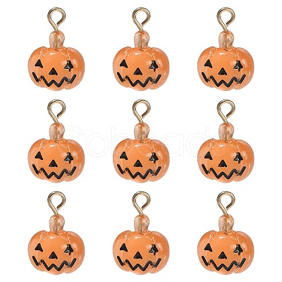 10Pcs Halloween Theme Transparent Resin Charms RESI-CJ0002-93-1