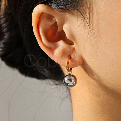 304 Stainless Steel Stud Dangle Earrings WGF19D0-01-1