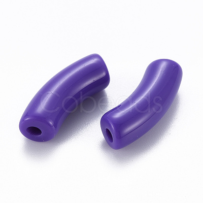 Opaque Acrylic Beads MACR-S372-001B-S017-1