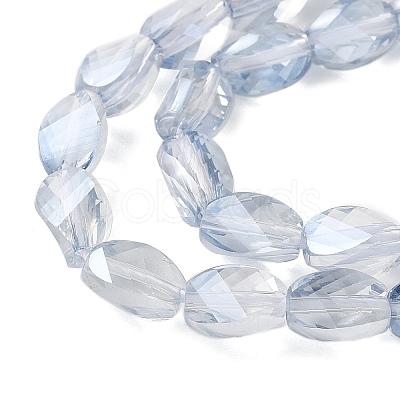 Electroplate Glass Beads Strands EGLA-L045-C-PL03-1