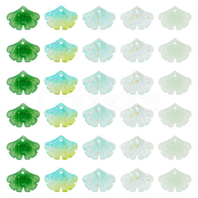 100Pcs 5 Colors Handmade Lampwork Pendants LAMP-TA0002-23-1