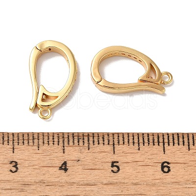 Brass Micro Pave Clear Cubic Zirconia Enhancer Shortener Pendant Bails LS-KK-H483-03G-1