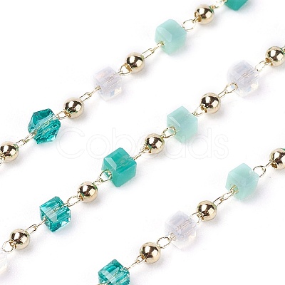 Handmade Glass Beaded Chains CHC-F008-A14-1