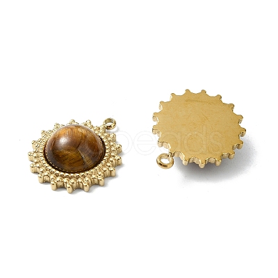 Natural Tiger Eye Pendants STAS-L080-009G-06-1