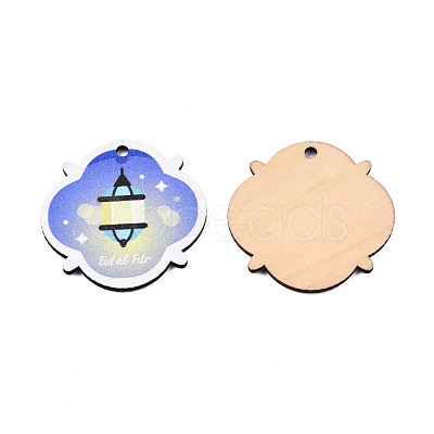 Single-Sided Printed Wood Pendants WOOD-N005-96-1