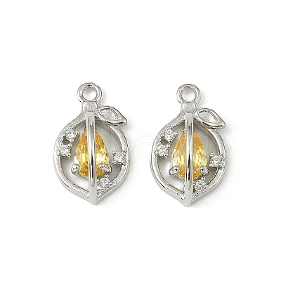 Brass Micro Pave Cubic Zirconia Pendants LS-KK-C107-05P-1