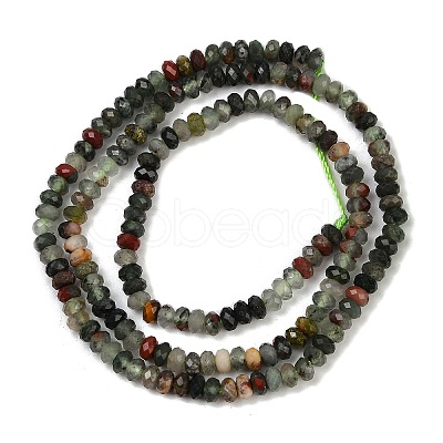 Natural African Bloodstone Beads Strands G-S388-A02-3x4mm-1