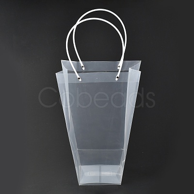Valentine's Day Trapezoid PP Plastic Gift Bags ABAG-L015-01D-1