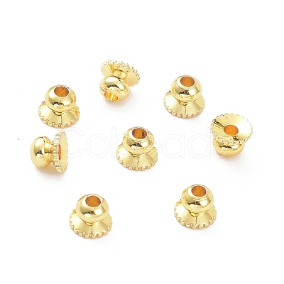 Apetalous Brass Bead Caps KK-K086-20G-1