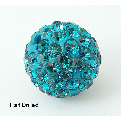 Polymer Clay Rhinestone Beads RB-H258-HD10mm-229-1