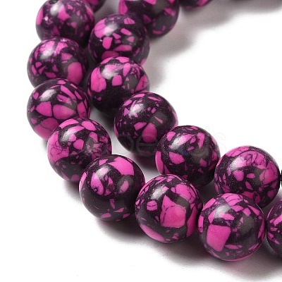 Synthetic Gemstone Dyed Beads Strands G-P507-03B-11-1