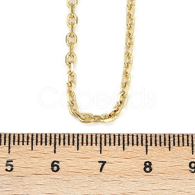 2.5MM Brass Cable Chain Necklaces NJEW-L356-04G-1