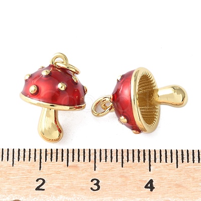Brass Enamel Pendants X-KK-A252-13C-G-1