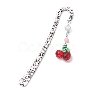 Tibetan Style Alloy Hook Bookmarks AJEW-JK00223-1