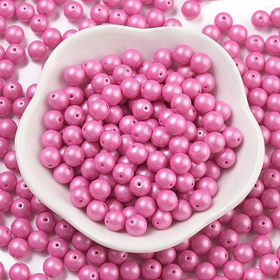 Baking Paint 3/0 Glass Seed Beads SEED-A034-02J-1