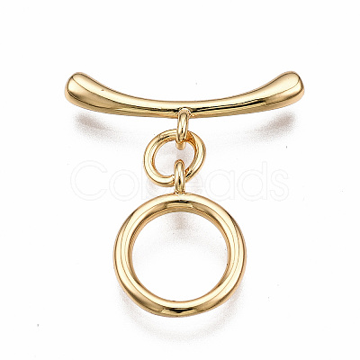Brass Toggle Clasps LS-KK-T063-99G-NF-1
