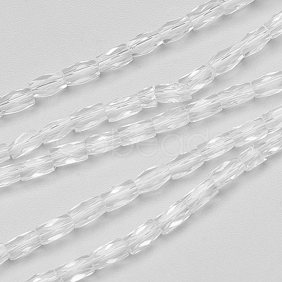 Transparent Glass Beads Strands EGLA-E046-B01-1