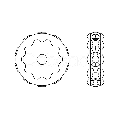 Preciosa® MAXIMA Crystal Multi-Stones Settings Y-PRC-MA4-00030-G-1