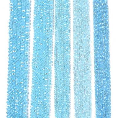 Electroplate Glass Beads Strands EGLA-A044-J3mm-B04-1