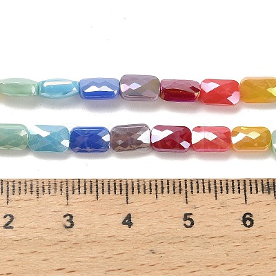 Electroplate Glass Beads Strands EGLA-P068-01A-06-1