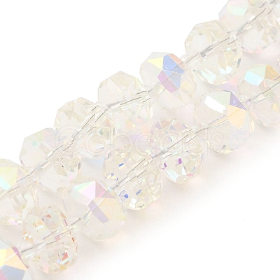 Transparent Electroplate Glass Beads Strands EGLA-P062-01A-AB01-1