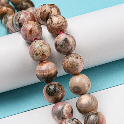 Natural Rhodonite Beads Strands G-R494-A12-04-1