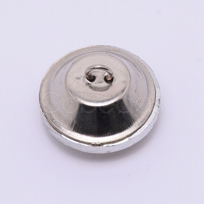 Glass Rhinestone Button BUTT-WH0015-21E-04-1