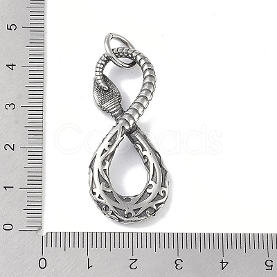 316 Surgical Stainless Steel Pendants STAS-E212-25C-AS-1