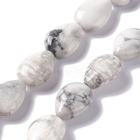Natural Howlite Beads Strands G-L242-13-1
