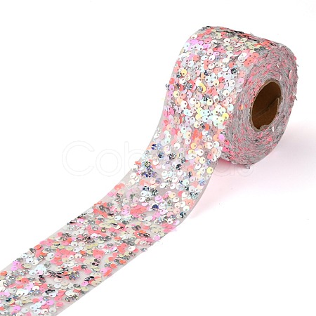 Polyester Elastic Sequin Ribbons OCOR-L045-A06-1