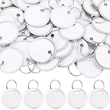 50Pcs Blank Aluminum Keychain KEYC-SP0001-12-1