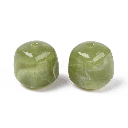 Opaque Acrylic Beads OACR-ZX006-33J-1