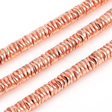Electroplated Non-magnetic Synthetic Hematite Beads Strands G-F682-09-RG-1