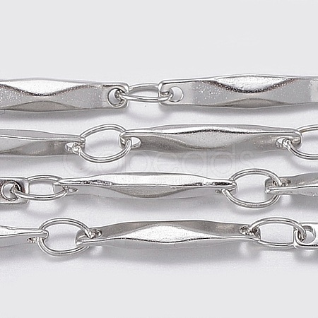 Tarnish Resistant 304 Stainless Steel link Chains CHS-K007-08P-1