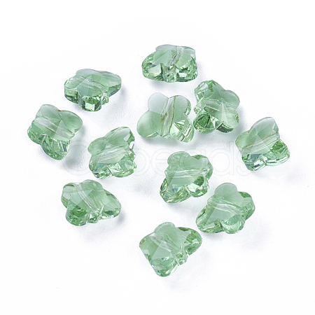 Transparent Glass Beads GLAA-P037-02B-27-1