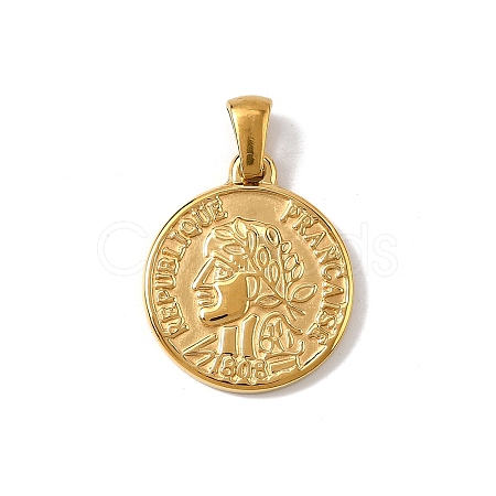 Hand Polished 304 Stainless Steel Pendants STAS-B094-01A-G-1