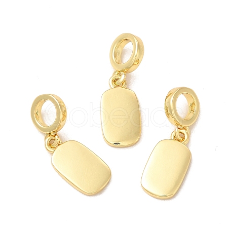 Rack Plating Blank Brass European Dangle Charms KK-B068-12G-1