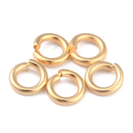 Rack PlatingBrass Open Jump Rings KK-O139-18L-G-1