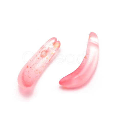 Gold Sand Lampwork Beads LAMP-WH0008-01A-1
