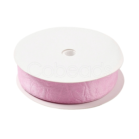 Imitation Leather Polyester Ribbon DIY-R050-02D-1