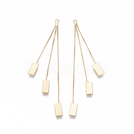 Brass Box Chains Tassel Big Pendants KK-S348-466G-NF-1