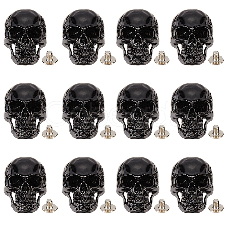 12 Bags Alloy Decorative Rivets BUTT-CL0001-07B-1