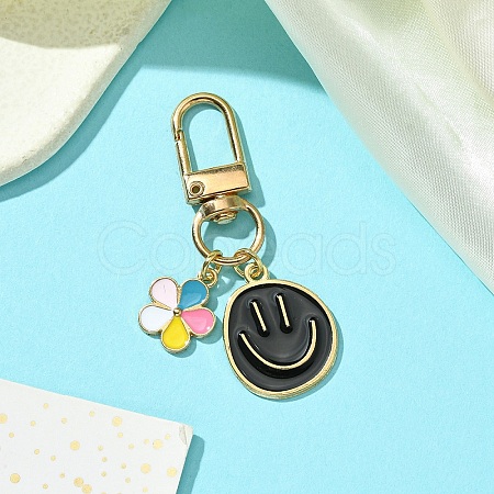 Alloy Enamel Pendant Decorations HJEW-YW00008-05-1