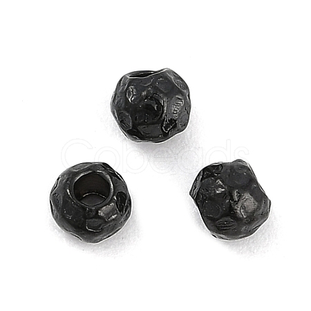 Textured 316 Surgical Stainless Steel Beads STAS-M106-01B-EB-1