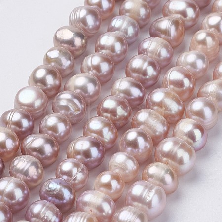 Natural Cultured Freshwater Pearl Beads Strands PEAR-D187-12-1