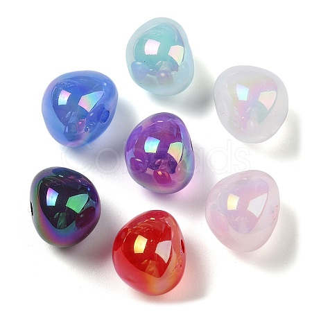 UV Plating Acrylic Beads PACR-E003-10-1