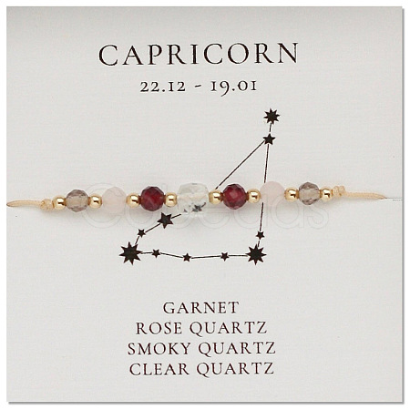 Natural Gemstone Constellation Beaded Bracelets NR2952-5-1