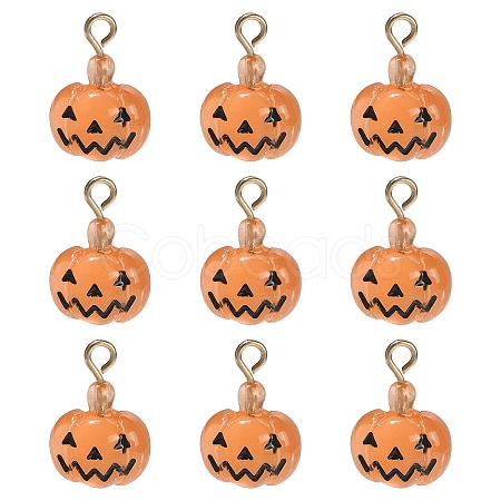 10Pcs Halloween Theme Transparent Resin Charms RESI-CJ0002-93-1