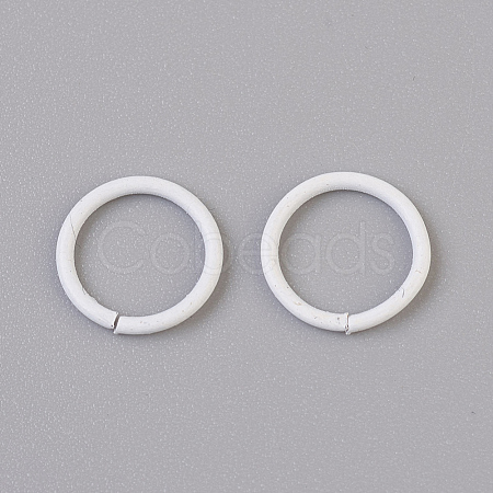Spray Painted Iron Open Jump Rings IFIN-F149-B16-1