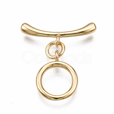Brass Toggle Clasps LS-KK-T063-99G-NF-1